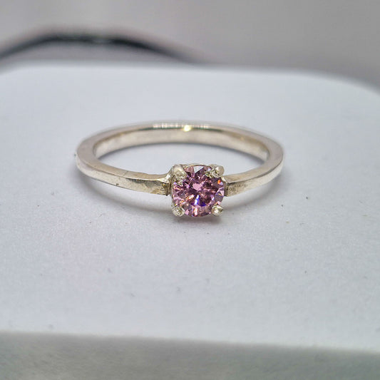 Silver Classic Solitaire Ring