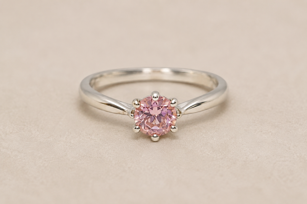 Silver Classic Solitaire Ring