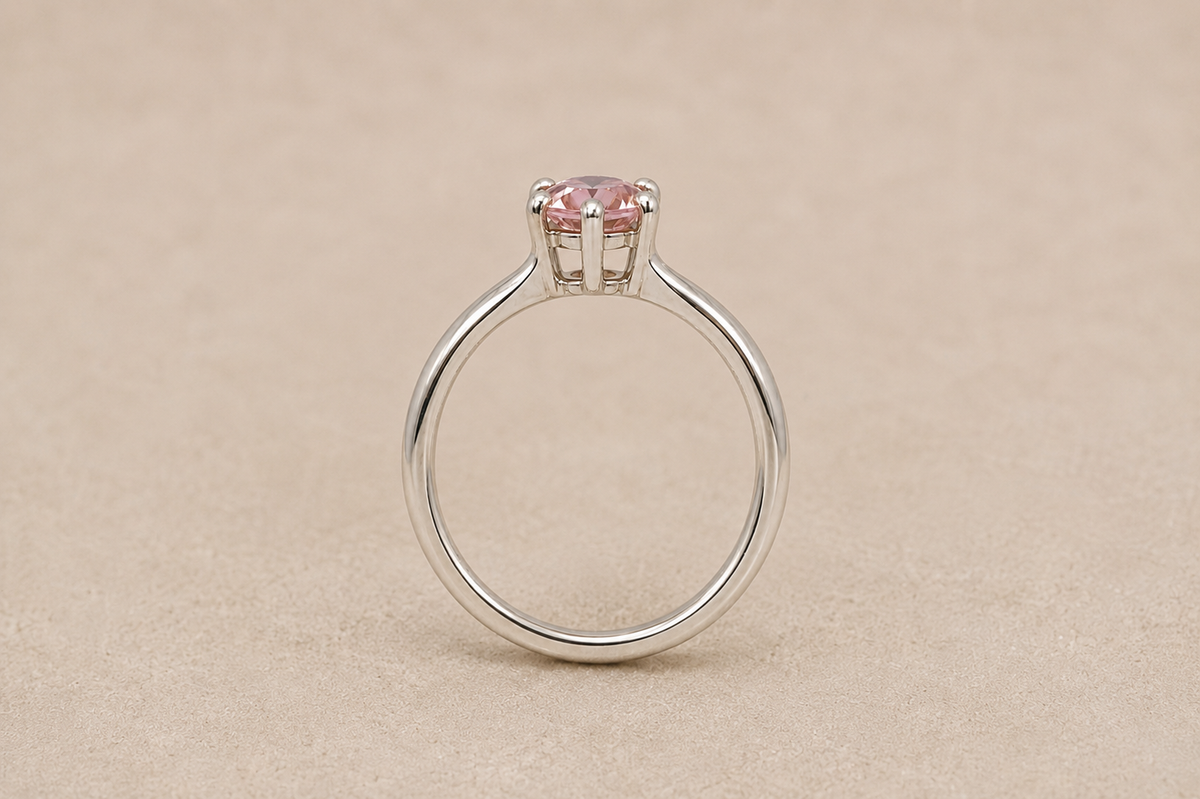 Silver Classic Solitaire Ring