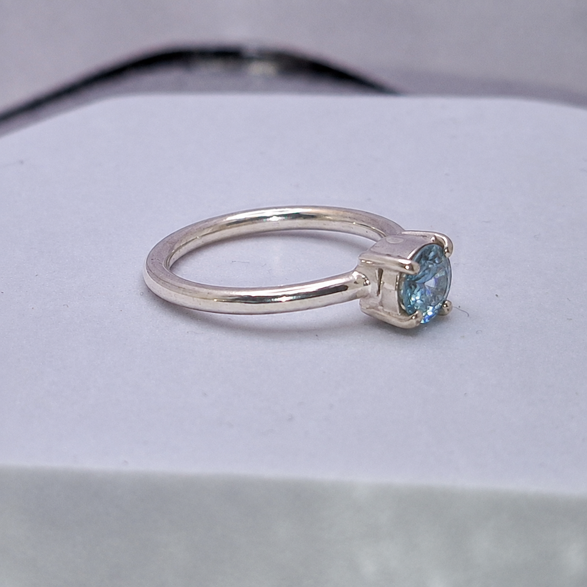 Sterling Silver Claw Gemstone Ring