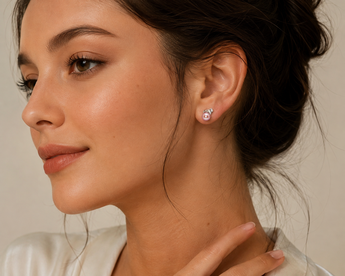 Freshwater Pearl Silver Earrings